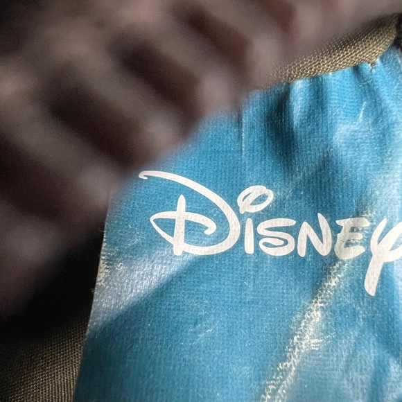 Disney Waist Bag Cotton Canvas Green Patchwork Mickey Back Zipper Travel RUZ - Picture 7 of 7